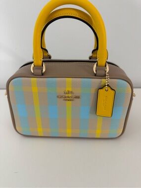 Coach plaid bag